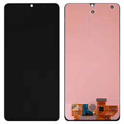Дисплей для Samsung A325 Galaxy A32, чорний, без рамки, Оригінал (переклеєне скло)
