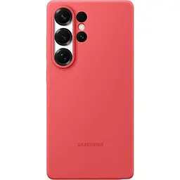 Оригінальний протиударний силіконовий чохол Samsung Silicone Case для Galaxy S25 Ultra Red EF-PS938CREGWW