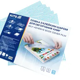 Плівка самоклеюча для книг 360х500 мм 10 шт. прозора (K-094) - мініатюра 2