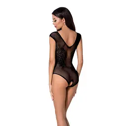 Бодістокінг Passion BS064 One Size, Black, боді, закрите плече, відкритий доступ - мініатюра 2