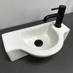 Умивальник VBI Rimella white накладний підвісний VBI-015618, Білий - мініатюра 4