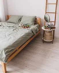 Постільна білизна сімейна Dushka Home Варена бавовна 20499 160х215х2 см фісташкова