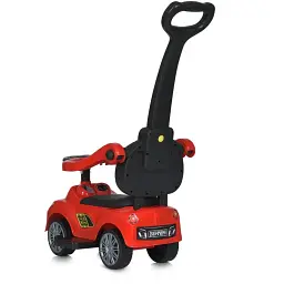 Дитяча каталка-толокар Bambi Racer M 5728L-3 з батьківською ручкою червоний - мініатюра 4