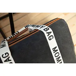 Сумка Childhome Mommy bag Signature - Canvas Black, чорна (CWMBBSCBL) - мініатюра 14
