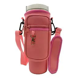 Чохол-сумка для термокухля Stanley Quencher 1,18 л з ремінцем, захисний кейс для кухля, рожевого кольору KT7001303