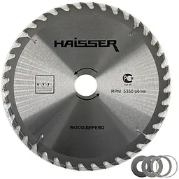 Диск пильний по дереву Haisser 250х32 мм 40Т (16474)