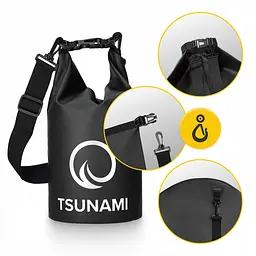 Гермомішок TSUNAMI Dry Pack 5 л водозахисний TS011 (P-5905973400053) - мініатюра 2