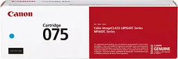 Canon Картридж Canon 075C MF664Cdw/MF667Cdw/LBP646Cdw/LBP647Cdw Cyan (1300 стор.)