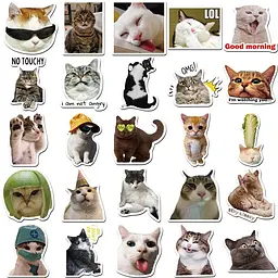 Стікерпак GeekLand Kitties 50 штук - мініатюра 2