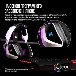 Навушники Corsair бездротові ігрова гарнітура Void RGB Elite Wireless Carbon (CA-9011201) - мініатюра 6