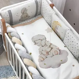 Комплект для новонародженого із захистом та ковдрою Happy Day Детский pbe0050002 - мініатюра 3
