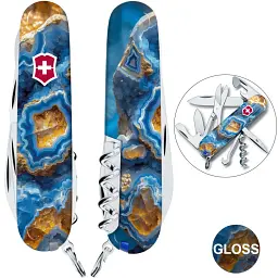 Складаний ніж Victorinox CLIMBER DESIGN Блакитний агат