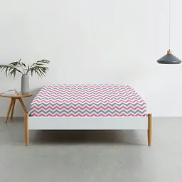 Набір простирадл на резинці Cosas G&R ZIGZAG 60х120х12 см (SetSheet_Grey_ZigGreyRose_120x60) - мініатюра 4