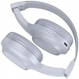 Бездротові навушники Bluetooth Hoco W46 накладні Light blue gray 6942007601719 - мініатюра 2