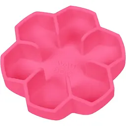 Миска собак та котів Waudog Silicone для повільного харчування 750 мл рожева