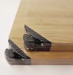 Бамбукова обробна дошка Zurrichberg ZB/2040 з точилкою для ножів 40x26x1.8cm - мініатюра 2