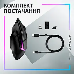 Мишка Logitech G502 X Plus Wireless Black (910-006162) - мініатюра 9