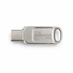 Флеш-накопичувач Wibrand USB 3.2 Gen1 Bee 64GB USB Type-A/USB Type-C Silver