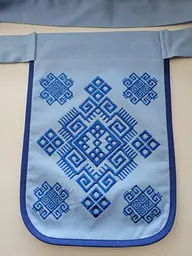 Ладунка з вишивкою Орнамент Блакитна, кишенька з вишивкою, гаман жіночий - мініатюра 5