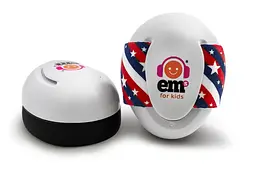 Дитячі протишумні навушники EMS от 0 до 18 мес 4 Bubs, Червоно-синя смужка, Білий (943-02) - мініатюра 3