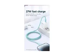 Кабель Romoss CB1734 Type-C/Lightning 1m (CB1734-631-727H) блакитний - мініатюра 9