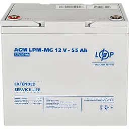 Акумулятор LogicPower AGM-MG 12V/55Ah/660Wh [3873] [109178] - мініатюра 3