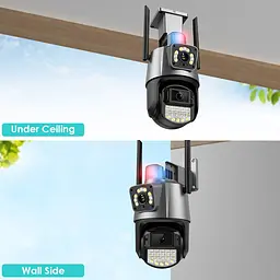 Вулична камера XPRO 8MP 4K IP Camera Outdoor WiFi PTZ подвійний об'єктив, подвійний екран чорна (43912-_1343) - мініатюра 13