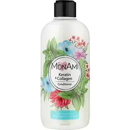 Кондиціонер для волосся MONAMI 500мл для ламкого та тонкого Keratin&Collagen