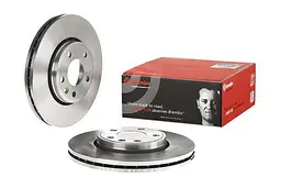 Диск гальмівний вентильований Nissan Primastar, Renault Trafic II 01-25р Brembo (09.8937.10)