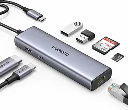 Хаб Ugreen CM512 USB-C Multifunction Adapter (UGR-90568) - мініатюра 2