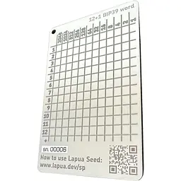 Мнемонічний планшет Lapua Seed phrase keeper for SafePal (LSPKS) - мініатюра 2