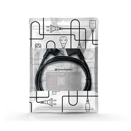 Кабель живлення C13 1.8m 90° corner black Armorstandart (ARM73124) - мініатюра 3
