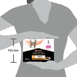Набір вологого корму для дорослих котів Purina Pro Plan Veterinary Diets OM Obesity Management St/Ox для схуднення з куркою (10 x 85 г)  - мініатюра 4