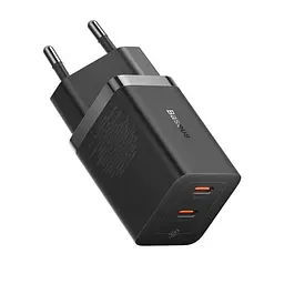 Мережевий зарядний пристрій Baseus GaN5 Pro Fast Charger C+C 40W EU чорний CCGP180101 - мініатюра 2