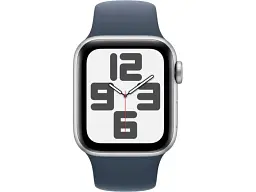 Смарт-годинник Apple Watch SE 2 GPS + Cellular 44mm Silver Aluminum Case w. Storm Blue Sport Band - M/L (MRHH3) - мініатюра 2