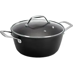 Каструля з кришкою Barazzoni Black Titan 85560202098 20 см 2.4 л чорна