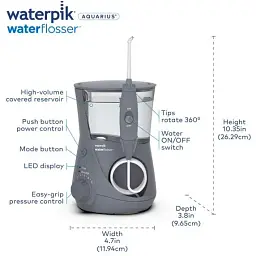 Іригатор Waterpik Modern WP-667 Grey Aquarius [67751] - мініатюра 10