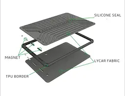 Чохол для ноутбука Wiwu Voyage Sleeve for MacBook New 13'' Grey [65128] - мініатюра 2