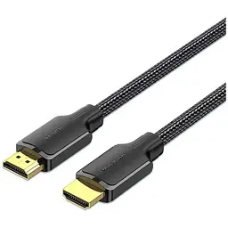 Кабель мультимедійний HDMI M to HDMI M 10.0m 4K cotton braided black Vention (ALLBL)