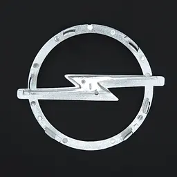 Емблема для Opel 98 x 118 мм пластикова лялька 5 шт (Vectra B Astra II вигнута передня) - мініатюра 2