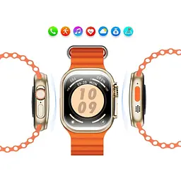 Смарт-годинник W&O X10 Ultra 3 IP67 Gold - мініатюра 4