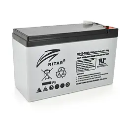 Акумуляторна батарея AGM RITAR HR-1228W 12 В 7,0 А·год - мініатюра 2
