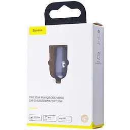 Автомобільний зарядний пристрій Baseus Tiny Star Xiaomini PPS 1 Type-C QC VCHX-B0G Grey - мініатюра 3