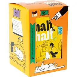 Набір вологих кормів для дорослих котів Half & Half шматочки з лососем у желе 600 г (6 шт. х 100 г) - мініатюра 2