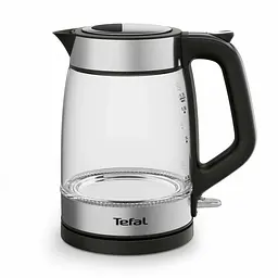 Електрочайник Tefal Glass Kettle 1.7 л скло з підсвіткою чорно-срібний kuh0015297 - мініатюра 2