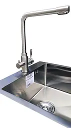 Змішувач для кухні з підключенням питної води Romzha Ionel Plus RO43470, Нержавіюча сталь - мініатюра 10