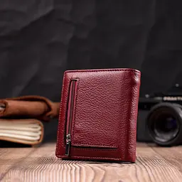 Невеликий жіночий гаманець з натуральної шкіри ST Leather 19476 бордовий - мініатюра 9