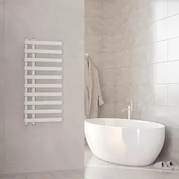 Рушникосушка дизайнерська Ideale Aurora 11 10/1000/450 білий, Білий - мініатюра 3