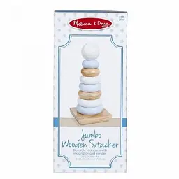 Розвиваюча іграшка Melissa&Doug Величезна натуральна дерев'яна пірамідка (MD30540) - мініатюра 4