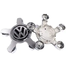 Ковпачки заглушки на литі диски Volkswagen 135/57 мм Зірка Краб 1 шт (4F0601165N)